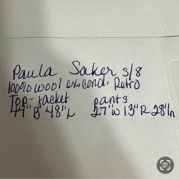 Paula Saker wool 2 piece set size 9 - Picture 10 of 12